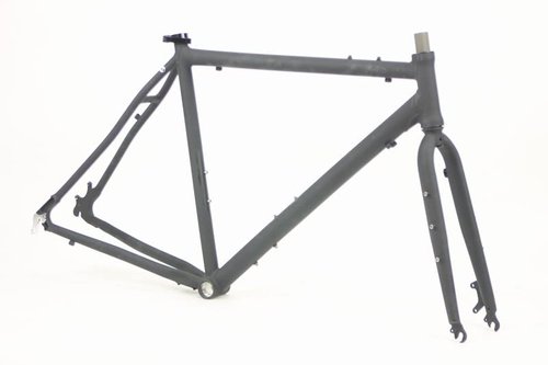 Motobecane Gravel Super Road Cyclocross Disc Brake Aluminum Road Bike Frame NO Fork (52cm fits Most Cyclist 5'4" to 5'7")