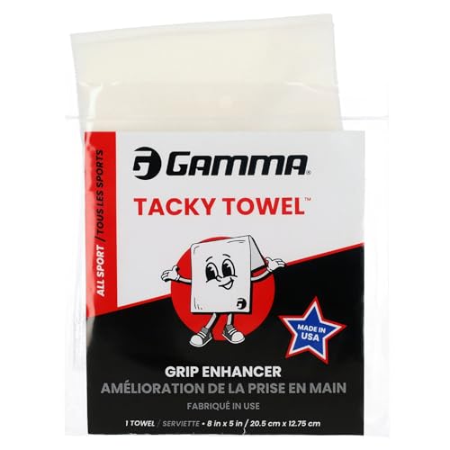 New Tacky Towel for Tennis & Pickleball - Non-Toxic Grip Enhancer, Anti-Slip Control, 8x5 Inch
