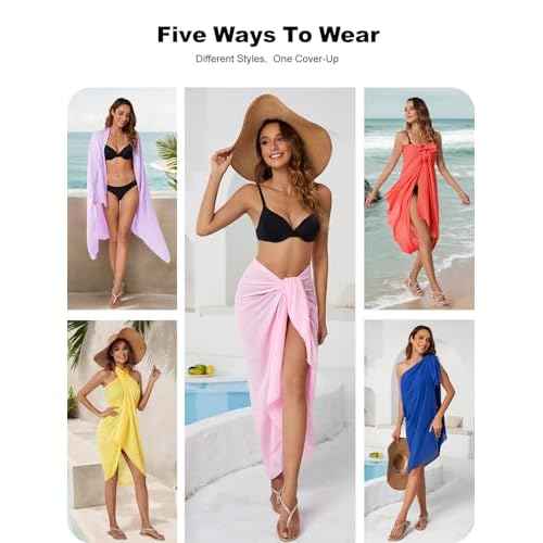 QIANXIZHAN Women's Swimsuit Cover Up,Beach Sarong Wrap Bottom Coverup for Women Short Skirt