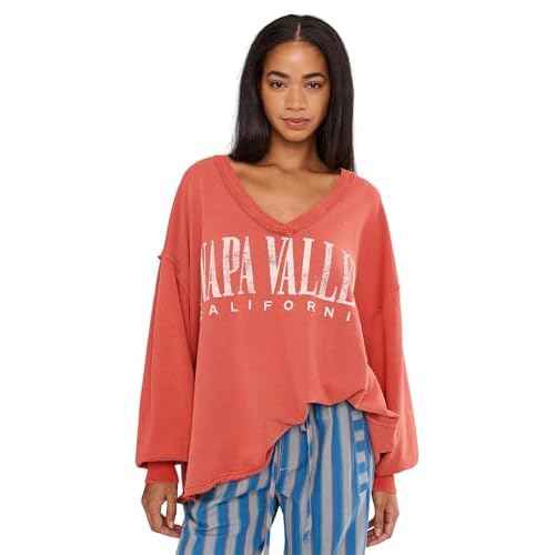 Free People Women's Venice V-Neck Graphic