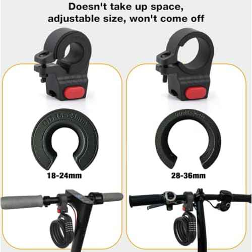 E Scooter Lock£¬Bike Lock 5-Digit Combination Lock 4 Feet Bike Locks Cable Heavy Duty Anti Theft Cable Locks with Mounting Bracket for Xiaomi M365/Max/GXL/Ninebot/Segway Scooter/Moto/Bicycle