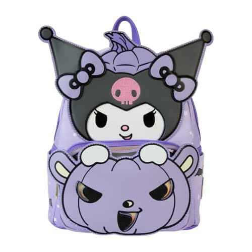Loungefly Sanrio Kuromi Pumpkin Glow Mini Backpack