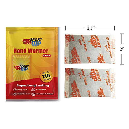Long Lasting Hand Warmers 45 Pairs - Up to 11 Hours of Heat, All Natural, Odorless, Air Activated, One Size