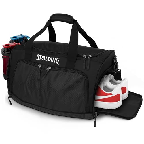 Large Waterproof Gym Duffle Bag with Wet & Shoe Compartments - 55L Capacity