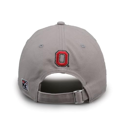 Unisex Trucker Mesh Hat Ohio State Buckeyes Light Grey One Size - Split Bar Design