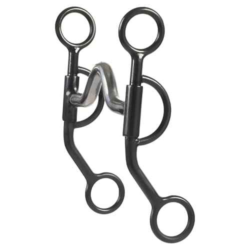 Weaver Leather Professional Thin Style Shank Bit Black, 7In Cheek
