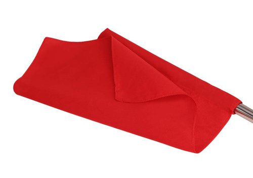 Ylucky Referee Flag Stainless Steel Command Hand Flag Red Signal Flag Sponge Handle Special Patrol Performance Linesman Official Flag for Soccer Volleyball Football Track
