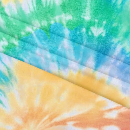 Boys Rash Guard Long Sleeve Swim Shirt UPF 50+ Sun Protection - Large Tie Dye