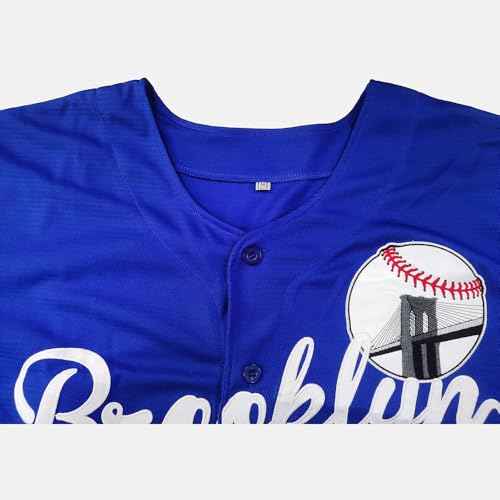 Hat and Beyond Mens Baseball Button Down Jersey Hipster Hip Hop T Shirts