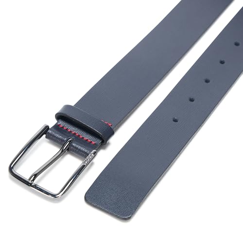 HUGO mens Thin Buckle Smooth Leather Belt