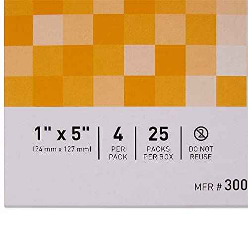 McKesson Skin Closure Strips, Sterile, Non-Reinforced, 1 in x 5 in, 25 Count