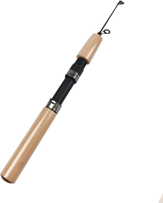 Ice Fishing Rod Combo - Telescopic Fishing Rod, Retractable Winter Fishing Pole, Cold Weather Fishing Rod | Ergonomic Ice Fishing Gear, Portable Rod Combo Suitable for Trout, Walleye and Perch