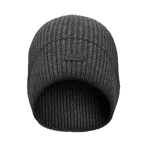 Cole Haan Men's Knit Beanie-No Cuff Design