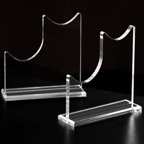 SANRUI 2-Tier Acrylic Sword Stand Adjustable Lightsaber Display Clear