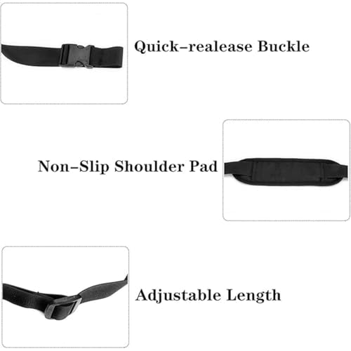 2 Pack Adjustable Kick Scooter Straps with Anti-Slip Shoulder Carrying Strap for Kids Bikes & Beach Chairs