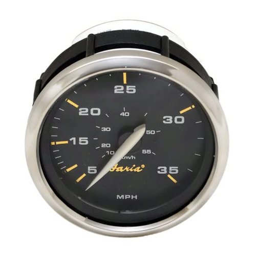 Faria Boat Speedometer Gauge SEK633A | Kronos Black 35 MPH 3 1/4 Inch