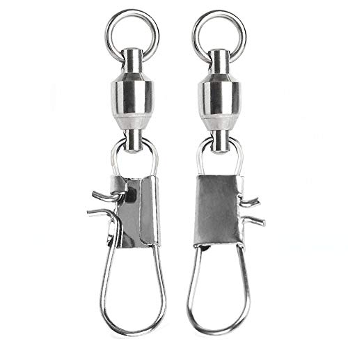 Fishing Swivel Snap Set 50.1lb 25 Pcs High Strength Saltwater Interlock Tackle