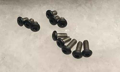 Torx Screws for Benchmade Barrage 580 583, Stainless Steel, Black Finish