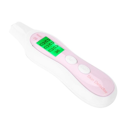 Skin Tester Skin Analyzer Oil Content Display Sensor for Care Product, Detector for Monitor Skin Care Products LCD Face, Skin Analyzer Sets Kits (White)