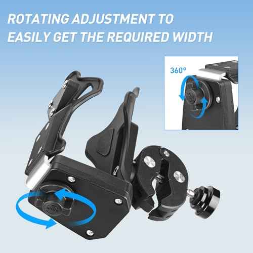 Frokom Motorcycle ATV Cup Holder, Universal Water Bottle Holder with 0.5¡±- 1.57¡± Metal Clamp, Upgraded Drink Holder for Motorcycle Bike Baby Stroller Wheelchair Golf Push Cart Marine Boat Tractor
