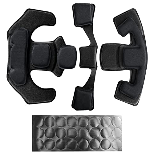 Universal Tactical Helmet Pads - Black Replacement Foam Inserts for ACH, MICH Helmets