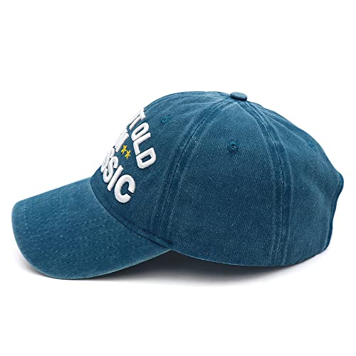 Funny Retirement Birthday Hat for Men Women I'm Not Old Classic Baseball Cap - Blue Washed
