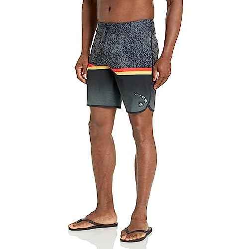 Quiksilver Men's Standard Surfsilk Division Scallop 19 Boardshort Swim Trunk