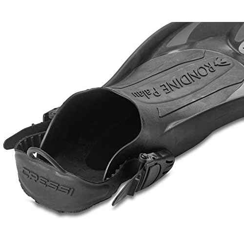 Cressi Adult Short Adjustable Fins - Snorkeling Versatile Open Heel To Use Also Barefoot - Palau SAF: Made In Italy