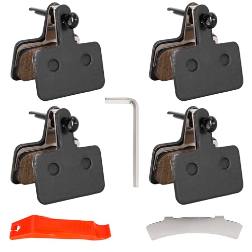 4 Pairs Metal Bicycle Disc Brake Pads - Mountain & E-Bike Compatible