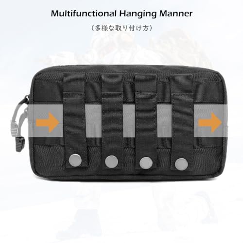 Green Tactical Molle Pouch Admin EDC Gear Utility Waist Bag for Small Tools