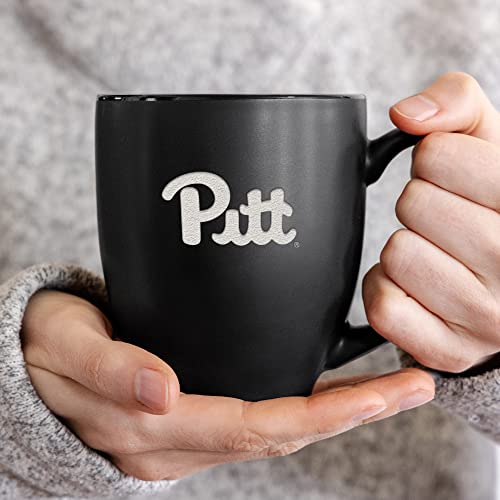 NCAA Pittsburgh Panthers 16oz Laser Engraved Bistro Mug - Unisex Fan Gift