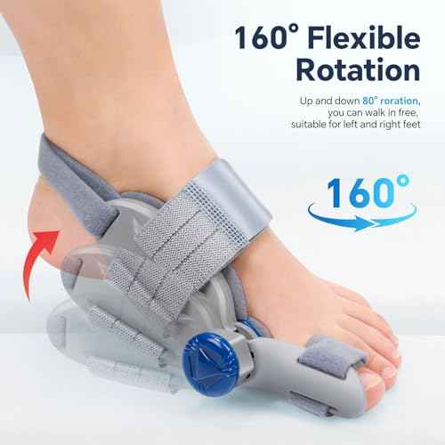 Bunion Corrector for Women & Men ? Single Toe Straightener with Adjustable Alignment Knob & Silicone Pad, Day & Night Use, Fits Left or Right Foot