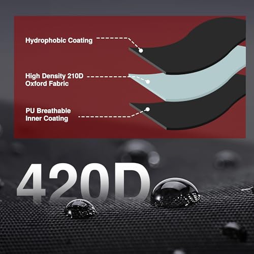 420D Waterproof Bike Cover for 1 Bike - XL Size, Windproof & UV Resistant