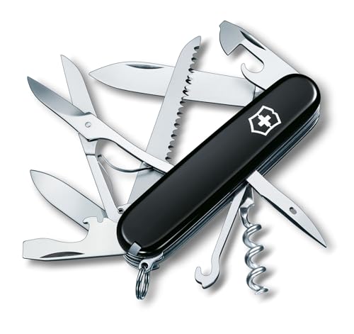 Victorinox Huntsman Swiss Army Pocket Knife Black - 15 Functions