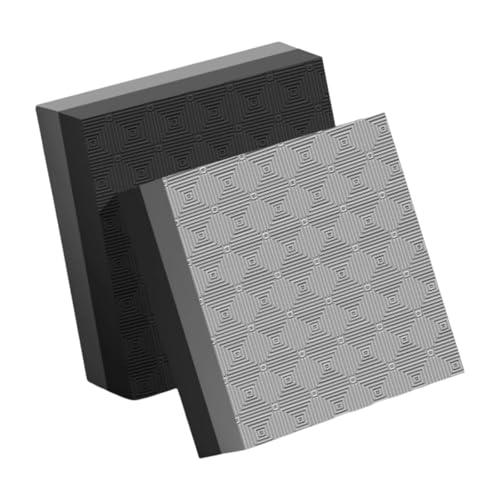 Colaxi 2-Pack Weightlifting Crash Drop Pads - Black & Gray 40x33x4cm Nonslip Shock Absorbing Floor Mats for Training