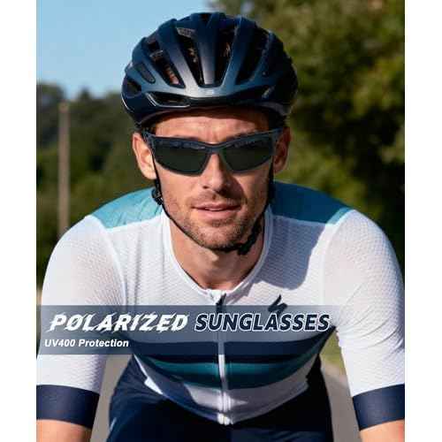 Polarized-Sunglasses-Men Sports Mens-Sunglasses: Sun-Glasses with UV Protection for Fishing Driving Running Cycling