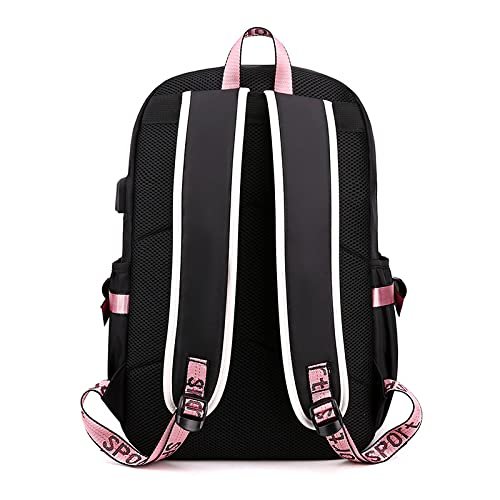 AiHdcy SKZ Backpack Merch, SKZ Book Bag Casual Backpack (Pink2)