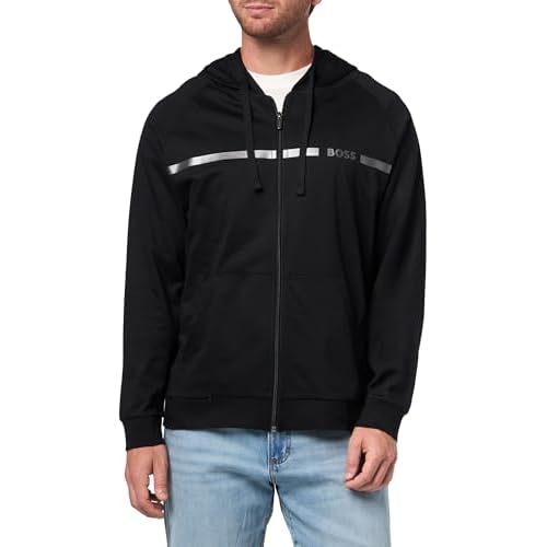 BOSS Men's Authentic Zip Up Hooded Sweatshirt