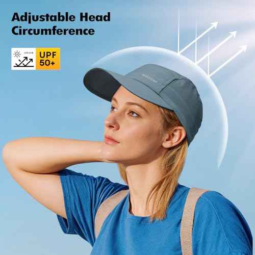 Sukeen Lightweight Sun Hat for Women Men,Quick Drying Baseball Cap UPF50+ Running Hats Foldable Sport Cap for Outdoor Daily