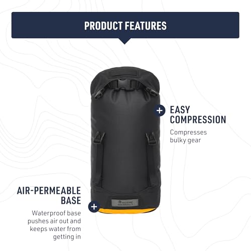 Sea to Summit eVac Heavy Duty Compression Dry Bag, Waterproof Dry Storage, 8 Liter