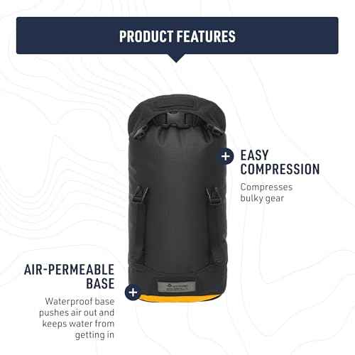 Sea to Summit eVac Heavy Duty Compression Dry Bag, Waterproof Dry Storage, 20 Liter