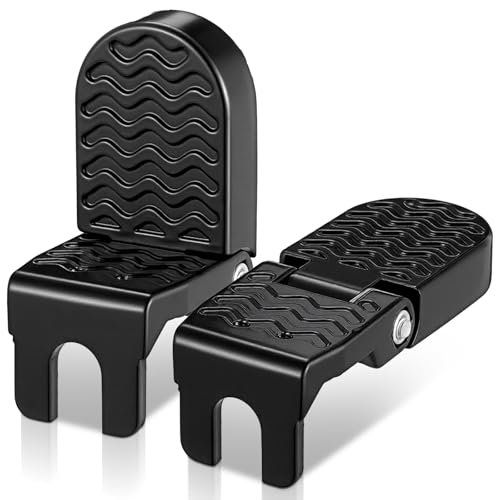 Aluminum Alloy Foot Pegs for E-Bike & Mountain Bike, Non-Slip Passenger Pedals, Folding Rear Accessory, 4.3x1.8 Inch