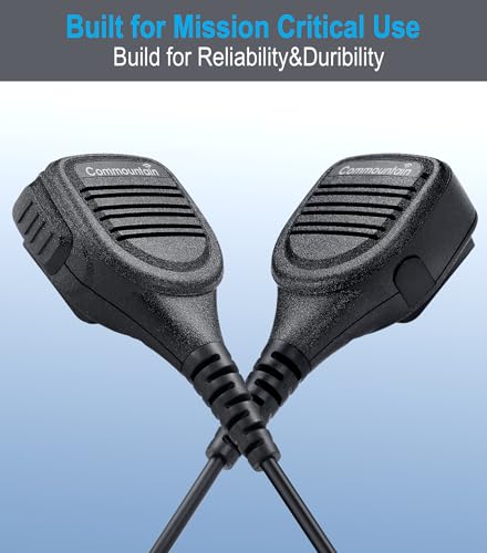 Multi-Pin Speaker Microphone for Kenwood Radios - Rugged, Clear Sound