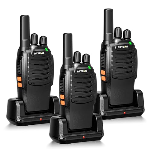 Retevis H777 Walkie Talkies Rechargeable Portable Two-Way Radio 3 Pack Without Screen