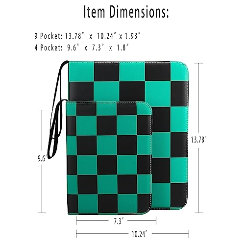 VEELAM 9 Pocket Trading Card Binder for 900 Cards - Green & Black