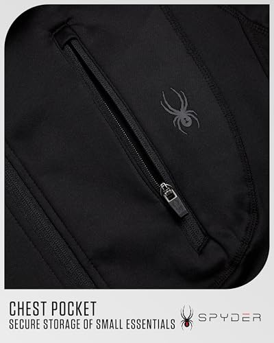Spyder Men's Fleece Jacket with UPF 30+ 2-Way Stretch Lightweight Outerwear