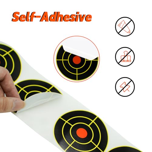 Green Shooting Targets Stickers 3-inch Reactive Splatter Targets 250 Pcs