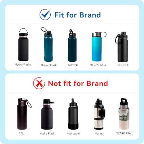 Flip Lids with Handle for Hydro Flask 12 16 20 32 40 64 oz Wide Mouth Bottles,Replacement Lids for 2.28"Wide Mouth Sport Bottles Water Bottle Accessories
