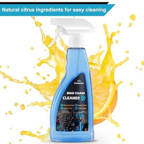 Bike Chain Degreaser, 17 fl oz Bike Degreaser Spray Non-foaming Design, Bike Degreaser Suitable for MTB/Gravel/Road/Mountain Bikes