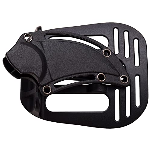 Fixed Blade Knife - Black Serrated Hawkbill Blade with Aluminum Handle & Sheath - Mtech USA MT-20-63BK-MC